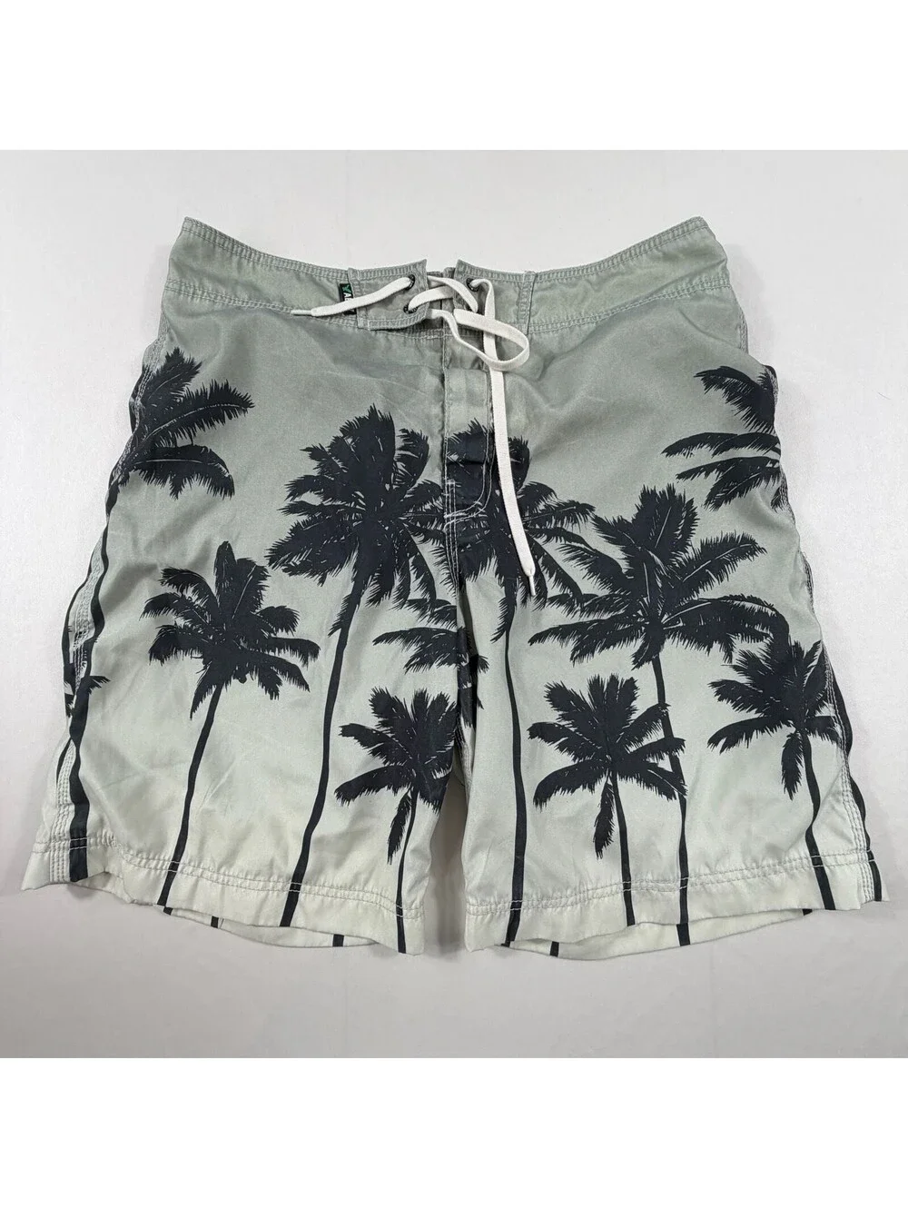 American Eagle AE77 Men's Gray Palm Tree Print Board Shorts Size 34
